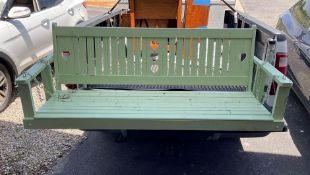 Solid Wood 3 Person Porch Swing