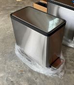 EKO Small Pedal Operated Trash Can, 12 Inches Tall