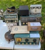 Antique Heathkit Radio with Equipment