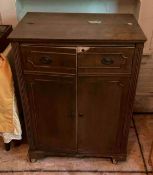 Antique Small Buffet Bar Cabinet