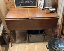 Vintage Drop-Leaf Wooden Table