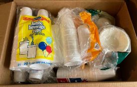 Styrofoam and Plastic Serving Items