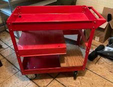 US General Three Shelf Steel Service Cart