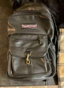 Tommy Sport Backpack with Wool Plaid Throw Blanket