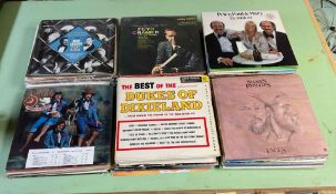Box of Vintage Folk Records