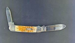 Case XX Canoe 2 Blade Pocket Knife with Jigged Bone Handle