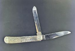 Case XX 2 Blade Trapper Knife with Tortoishell Textured Bone Handle Model 6254
