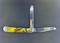 Case XX 24 Karat Cordon Limited Edition Trapper 2 Blade Pocket Knife 1 of 500