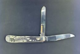 Case XX Trapper Great Smoky Mountains Edition Model 6254 with Smooth Bone Scrimshaw Handle