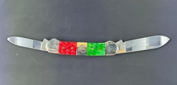 Case XX Christmas Canoe Pocket Knife with Red and Green Jigged Bone Handle Model 62131