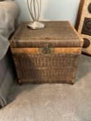 Wicker Chest Style End Tables