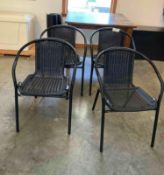 Set of 4 Lightweight Outdoor Chars