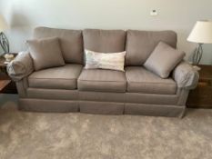 3 Cushion Upholstered Sleeper Sofa Like new