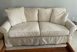 Arhaus 2 Cushion Sofa with 2 additional slipcover sets