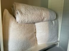 King Size White Matllasse Linens