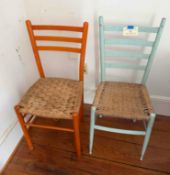 2 Rush Bush Bottom Chairs
