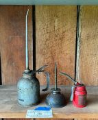 3 Vintage Oil Cans