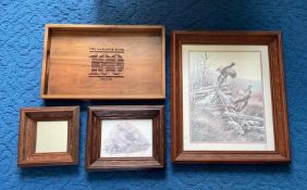Antique Shadow Box Style Wooden Frames