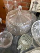 Large Lot of Clear Glassware