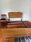 5 Piece Blond Wood Full Size Bedroom Suit