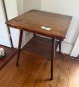 Antique Tiger Oak Parlor Table
