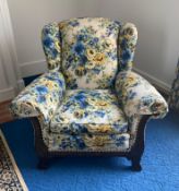 Antique Chippendale Style Carved Armchair