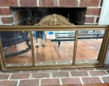 Antique 3-Paner Buffet Mirror