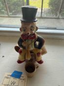 Clown Decanter with 4 Mugs