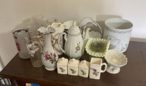 Assorted Porcelain and Glassware