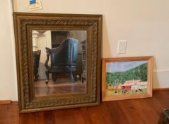 Antique Framed Mirror, 24.5