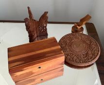 Wooden Box and Pipe Holder