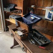 3 Tool Boxes with assorted hand tools