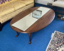 Oval Solid Wood Drop Leaf Table