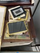 Group of Frames with Matted Print and Inspirational Print