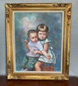 Large Framed Signed Portrait