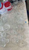Lot of Clear Glassware
