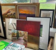 Group of Paintings and Drawings