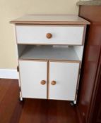 Mobile Kitchen Cabinet and End Table