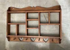 Rustic Wooden Wall Shelf