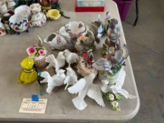 Group of Decorative Bird Figurines and Collectibles