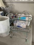 Cleaning Supplies and Bathroom Storage Items