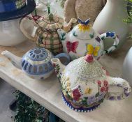 4 Ceramic Teapots