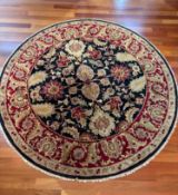 Hand-Made Round Wool Rug