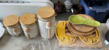 Kitchen Canisters and Trivets