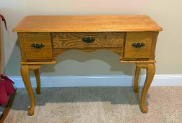 Vintage Oak Vanity Table