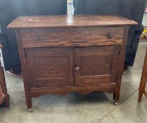 Antique Oak Rolling Washstand