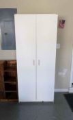 2-Door Freestanding Utility Cabinet with Contents