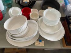 Corning and Correlle Dishes and Assorted Bakeware