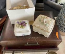 Naken Silverware Chest with Trinket Boxes and Necklace and Bracelet Set
