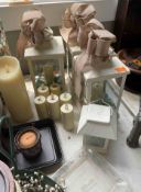 Large Group of Candle Holders and Decor